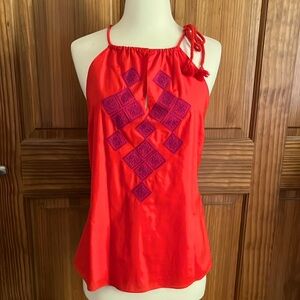 C. Wonder embroidered boho halter top